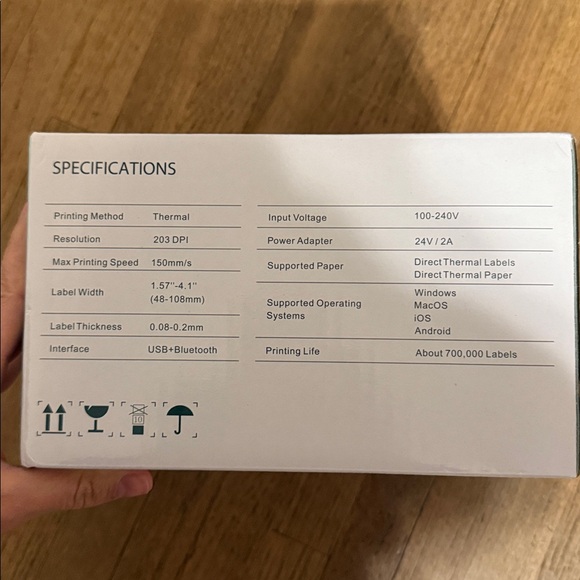 Jade Green Thermal Label Printer by JADENS - Picture 4 of 4